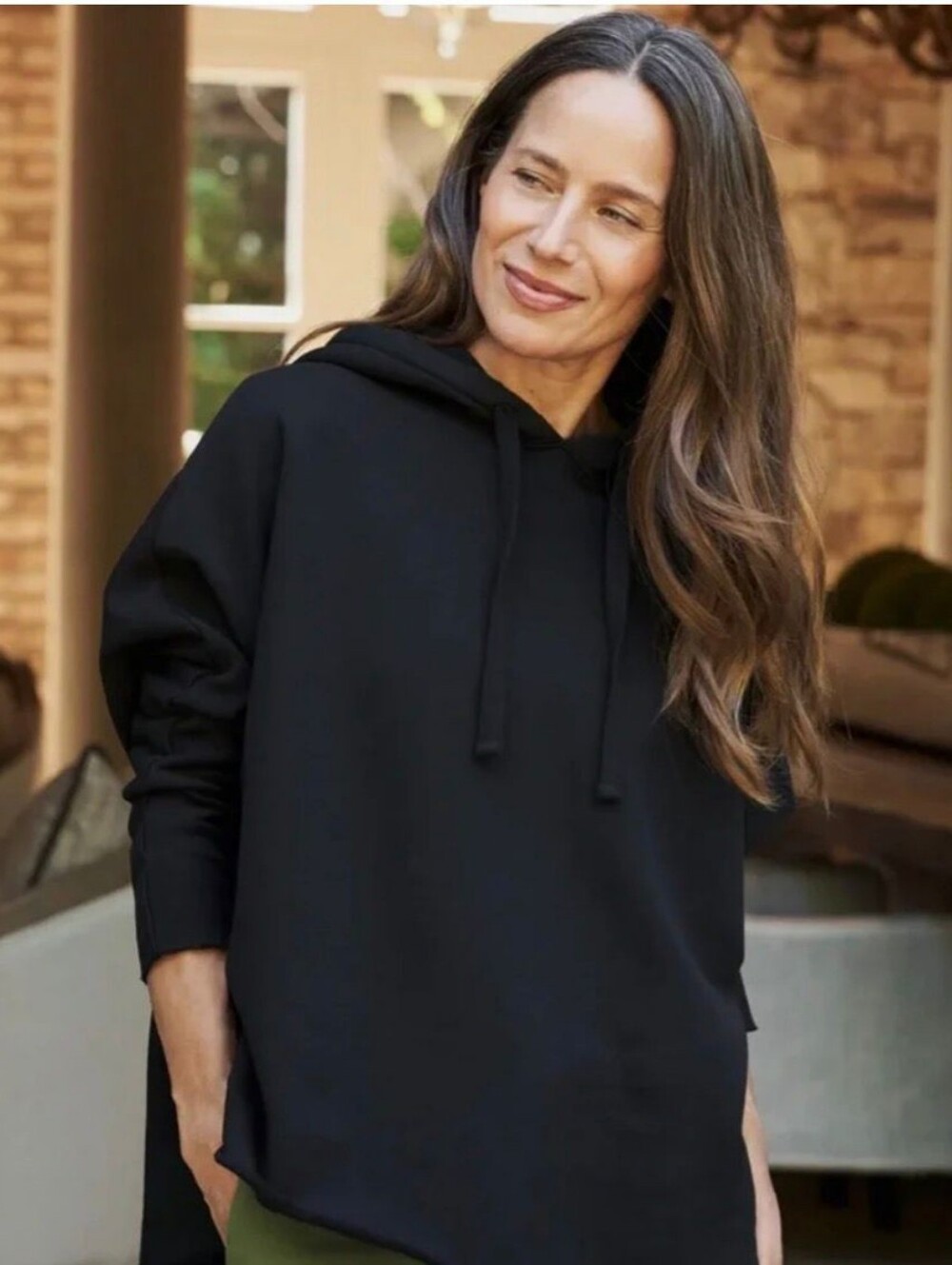 NWOT Frank & Eileen Kane Black Capelet Hoodie